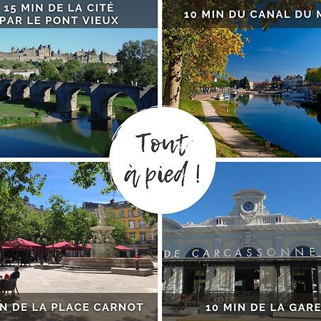 El Marty - Central - Climatisation - Parking Gratuit - Wifi Carcassonne Bagian luar foto